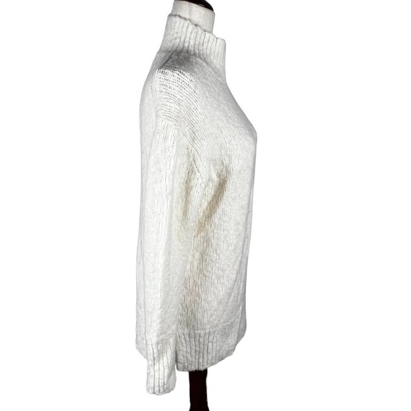 VINCE WOOL BLEND NUBBY TURTLENECK SWEATER IN CREAM NWT WOMEN'S SIZE XS - Picture 11 of 16